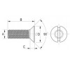 Countersunk screw [080] (080062059902)