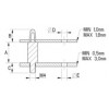 Screw & Locking PCB Spacer [100-1] (100114300002)