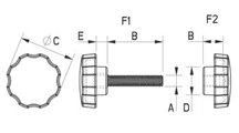 Grip screw [105]