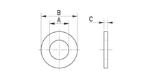 Flat washer DIN 125 metal [346-m]